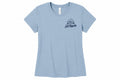 Salt Magnolia Wave Tee in Dusty Blue, front view